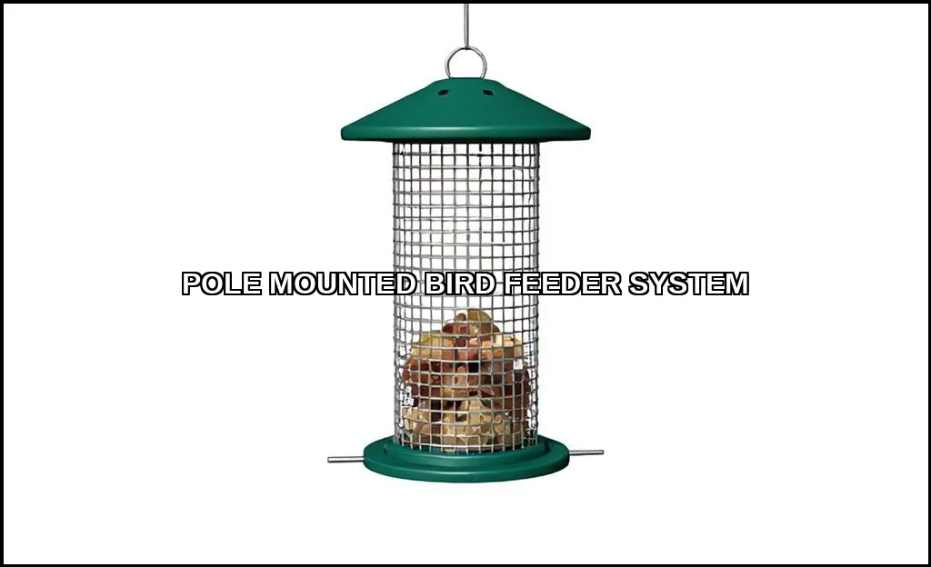Pole mounted bird feeder system