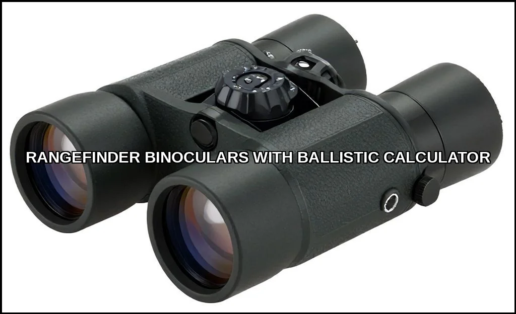 Rangefinder binoculars with ballistic calculator