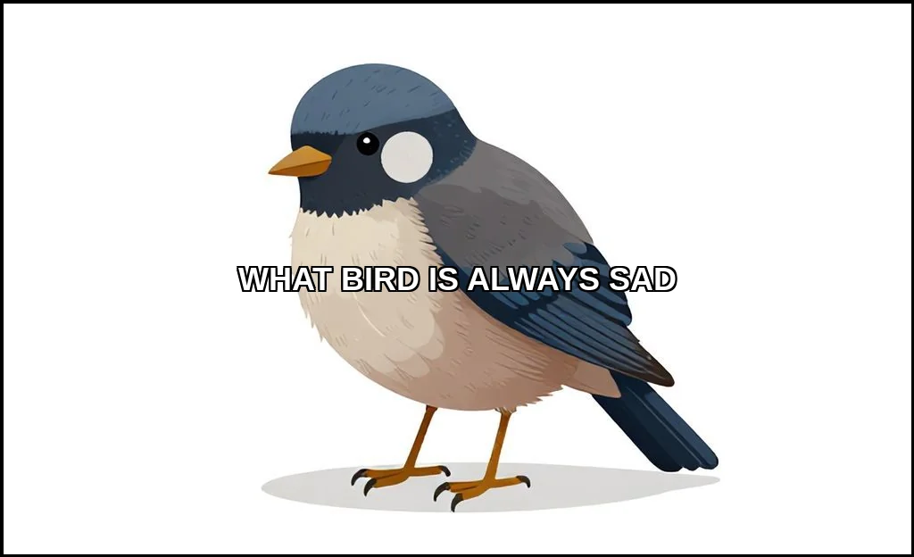 What bird is always sad