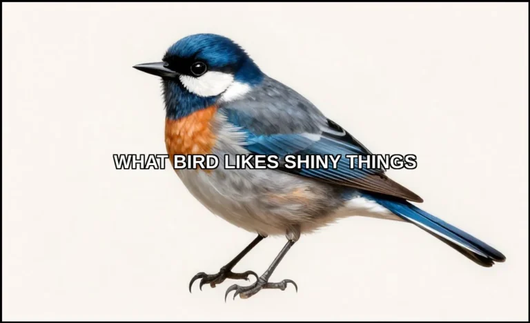 What bird likes shiny things