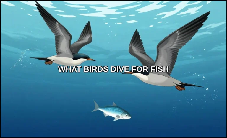What birds dive for fish