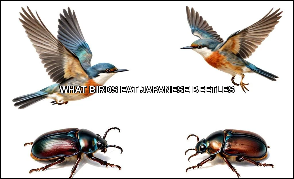 What birds eat japanese beetles