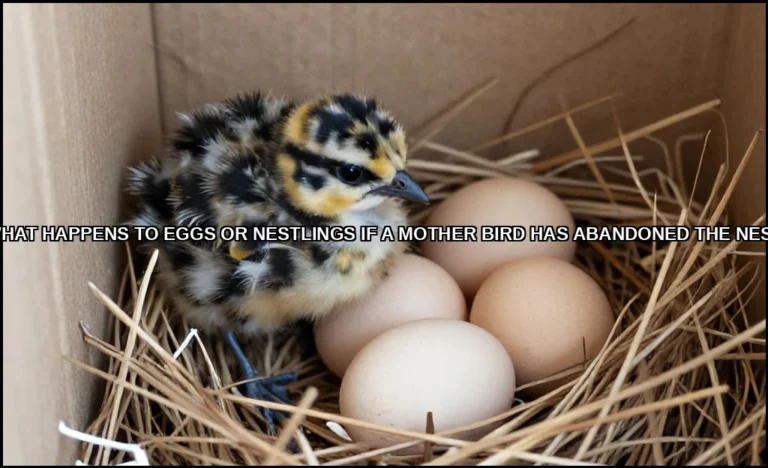 What happens to eggs or nestlings if a mother bird