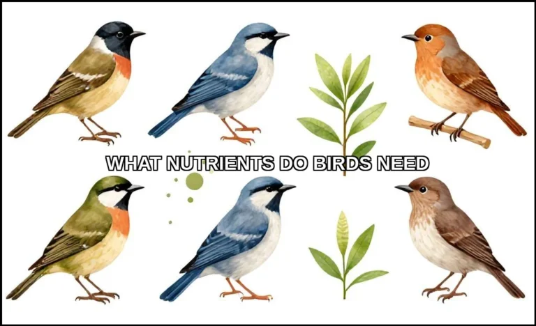 What nutrients do birds need