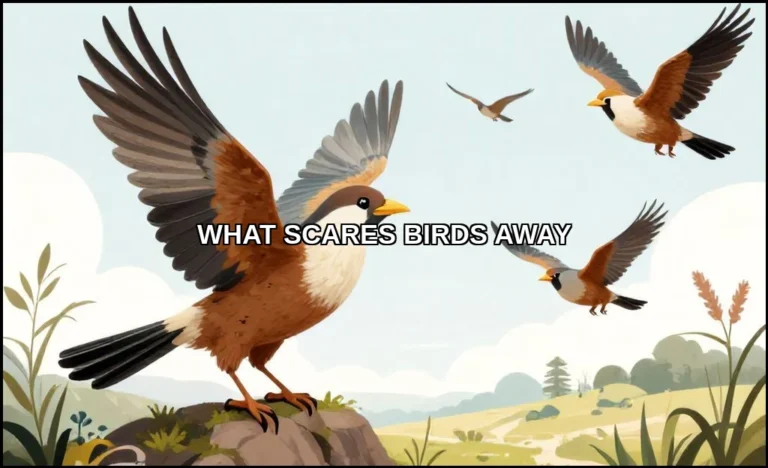 What scares birds away