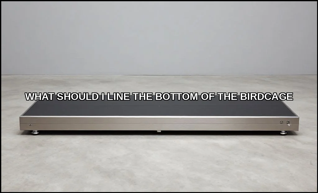 What should i line the bottom of the birdcage