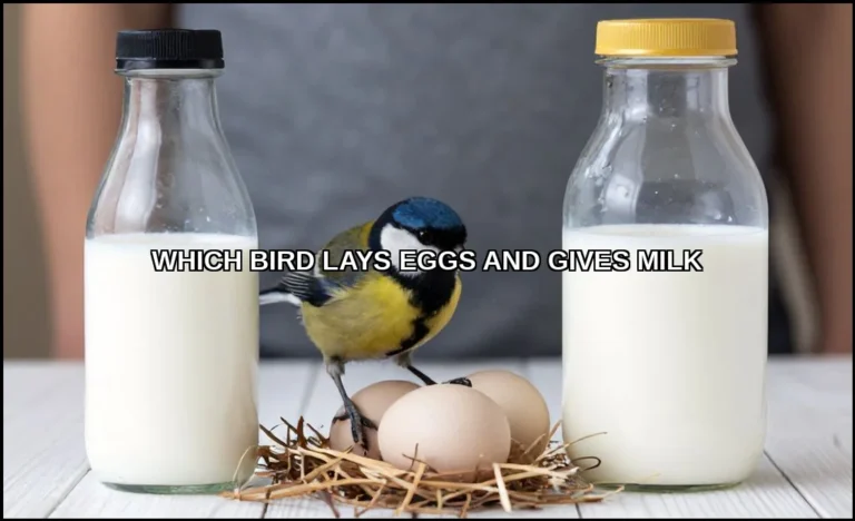 Which bird lays eggs and gives milk