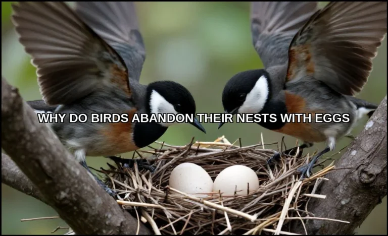 Birds abandon their nests with eggs