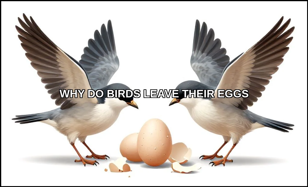 Birds leave their eggs