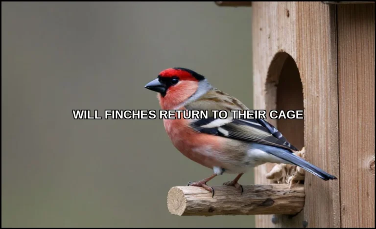 Will finches return to their cage