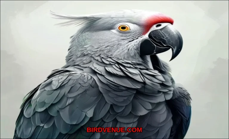 Clean vector illustration of african grey parrot t