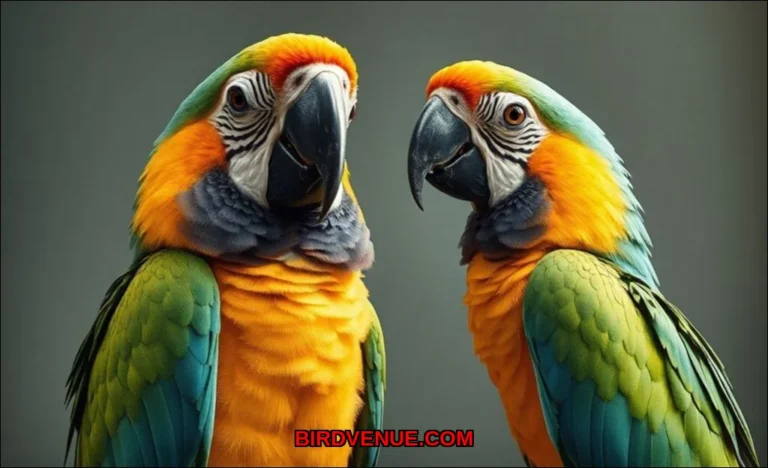 Clean vector illustration of can all parrots talk