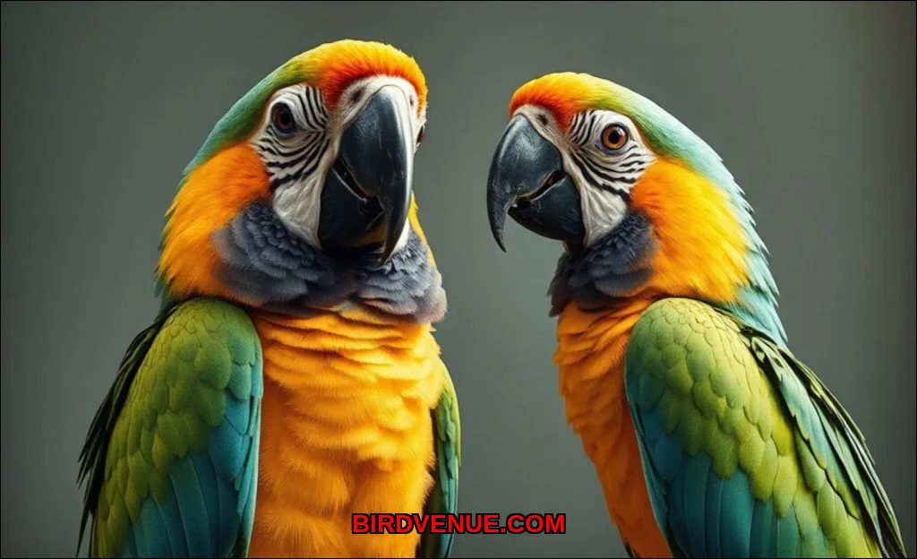 Clean vector illustration of can all parrots talk