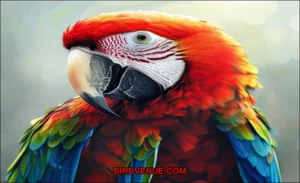 Clean vector illustration of can parrots pronounce