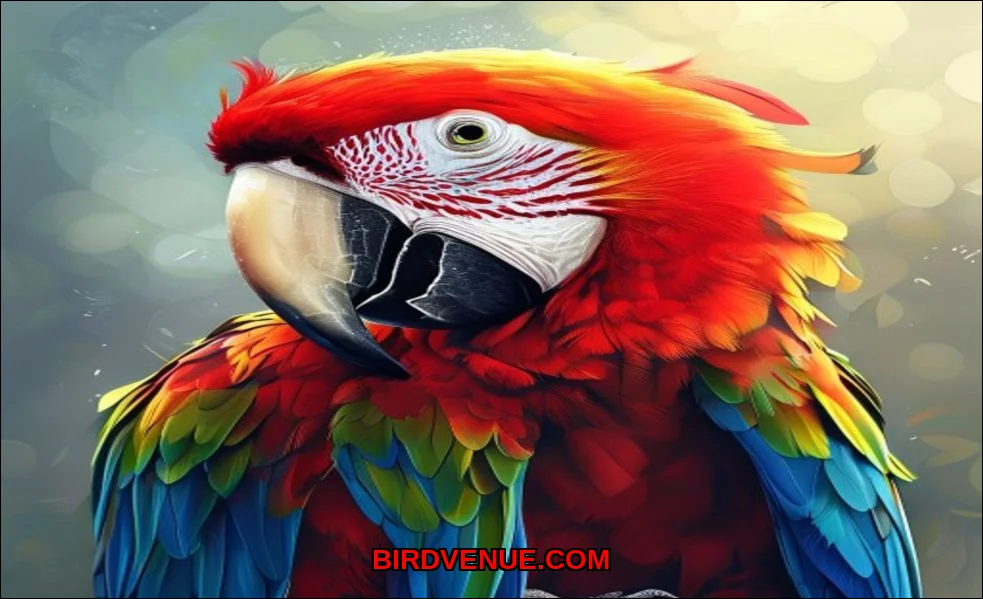 Clean vector illustration of do parrots have their