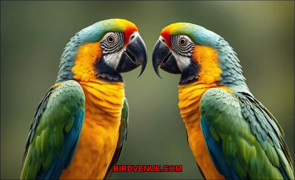 Clean vector illustration of do parrots talk to ea