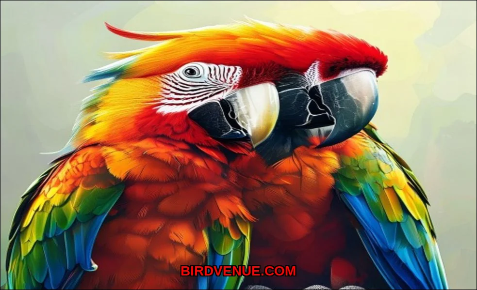 Clean vector illustration of what do parrots say