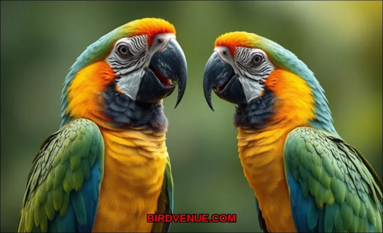 Clean vector illustration of which parrots talk th