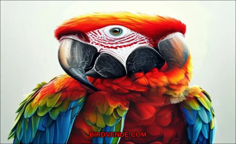 Clean vector illustration of why parrots stop talk